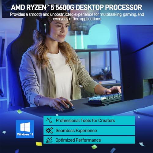 Black Desktop PC Tower Computer U448