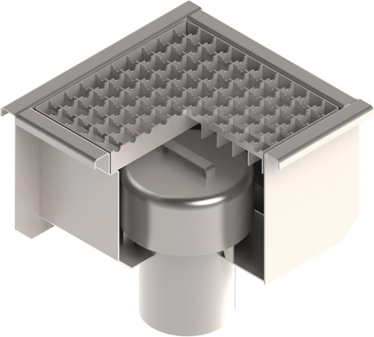 12x12 Stainless Steel Floor Drain with Anti Slip Grate J712