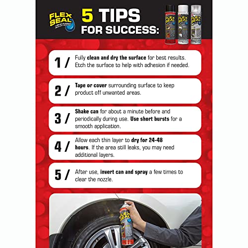 17 oz Black Waterproof Rubber Spray On Sealant Coating F446