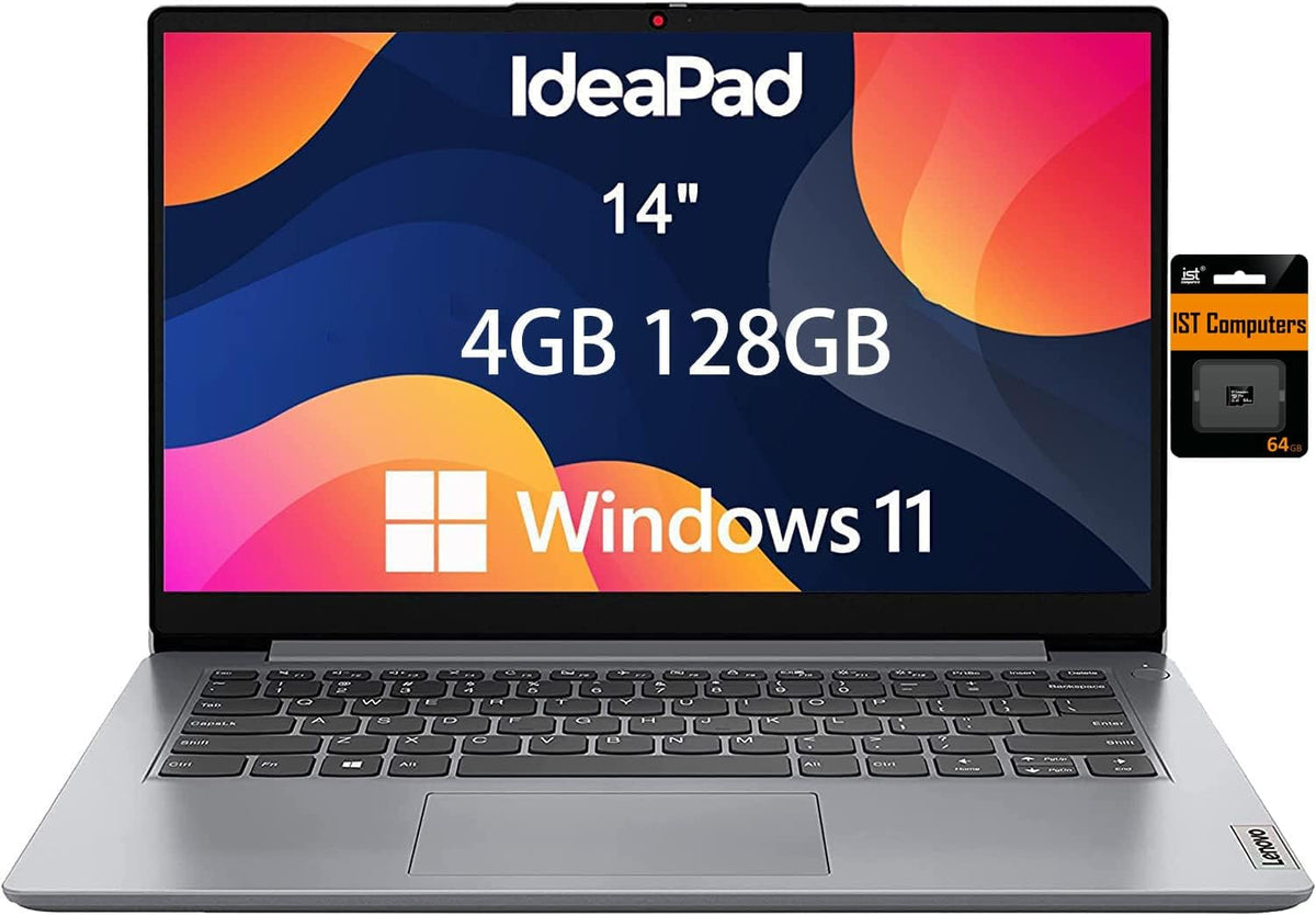 14" HD Anti-glare Laptop, Intel Celeron N4020, 4GB RAM, 128GB Storage, Grey K891619