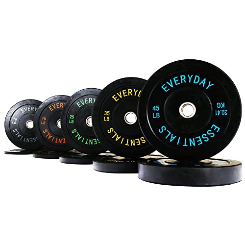 Black Olympic Bumper Plate Weight Plate with Steel Hub E524