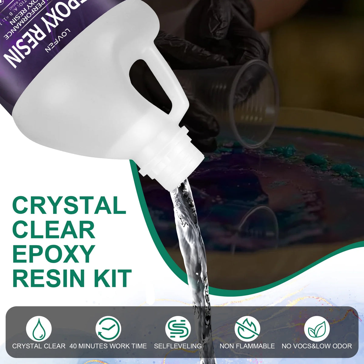 2 Gallon Crystal Clear Epoxy Resin F12060