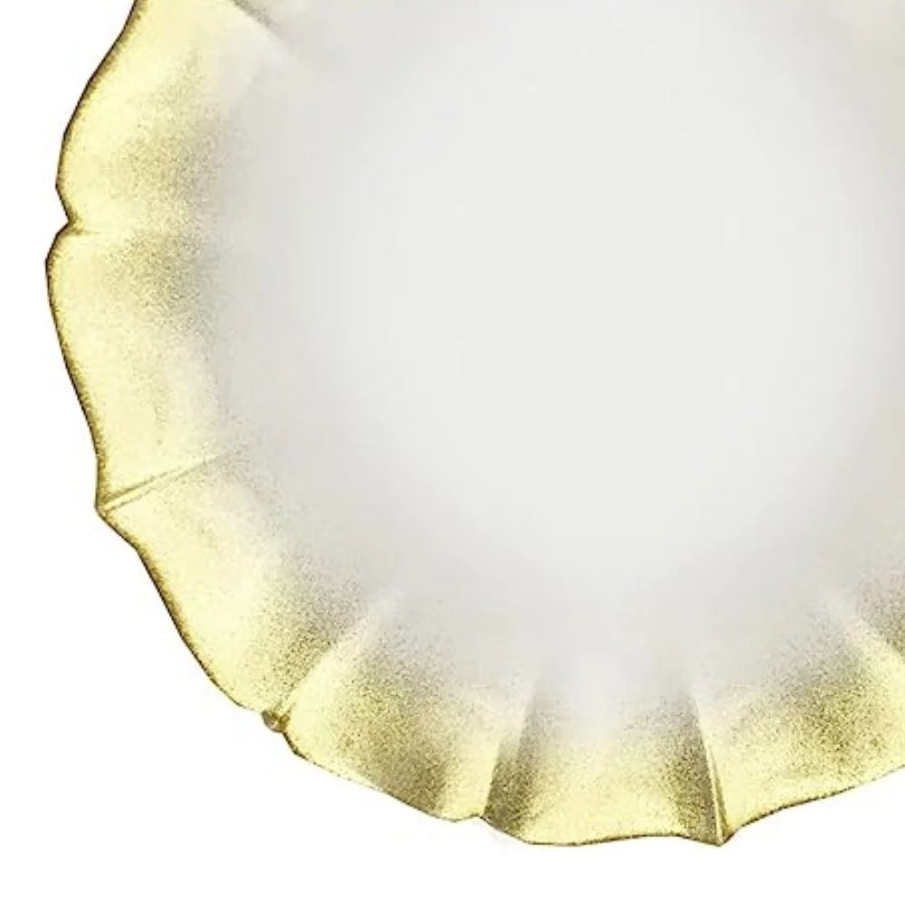 Round Glass Decorative Charger Plate R2085