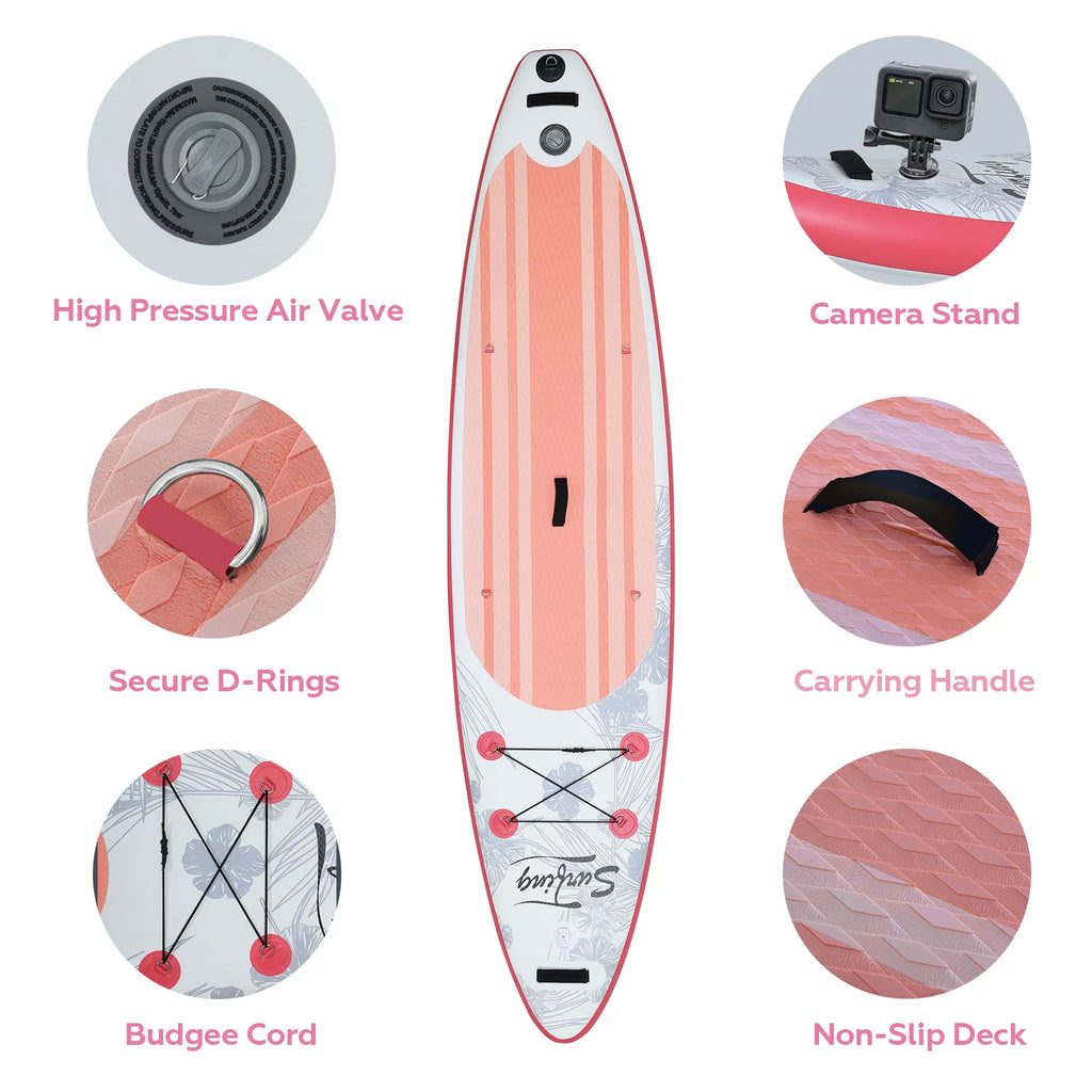 11 Ft Inflatable Stand Up Paddle Board with Kayak Seat Z376