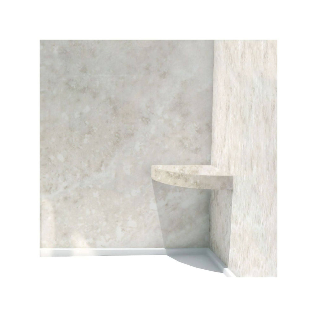 Solid Surface Wall-Mount Corner Shower Seat S45976