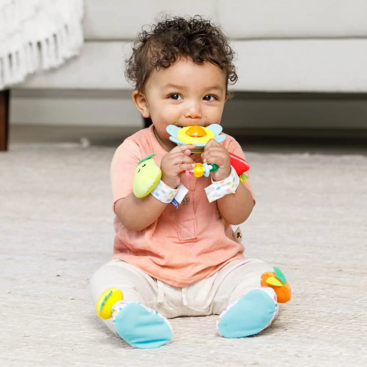 3-Piece Multicolor Baby Rattle Gift Set C125217