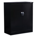 Black Heavy-Duty Welded Storage Cabinet with Two Adjustable Shelves C2721