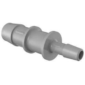 1/2x22 to 1/4x22 Barbed Reduction Coupler, Gray Kynar PVDF U80914
