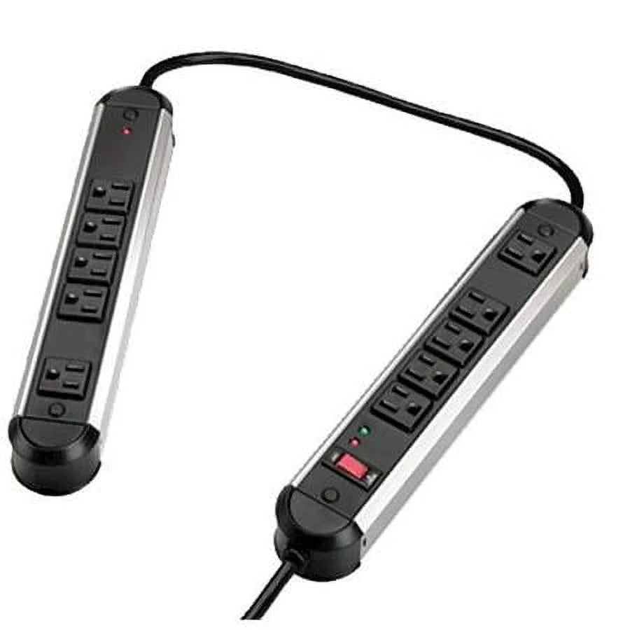 6.0 Feet 10 Outlets 1250 Joules Metal Surge Protector E276