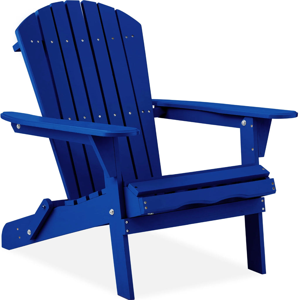 Folding Adirondack Chair 350lb Capacity Brown Y797