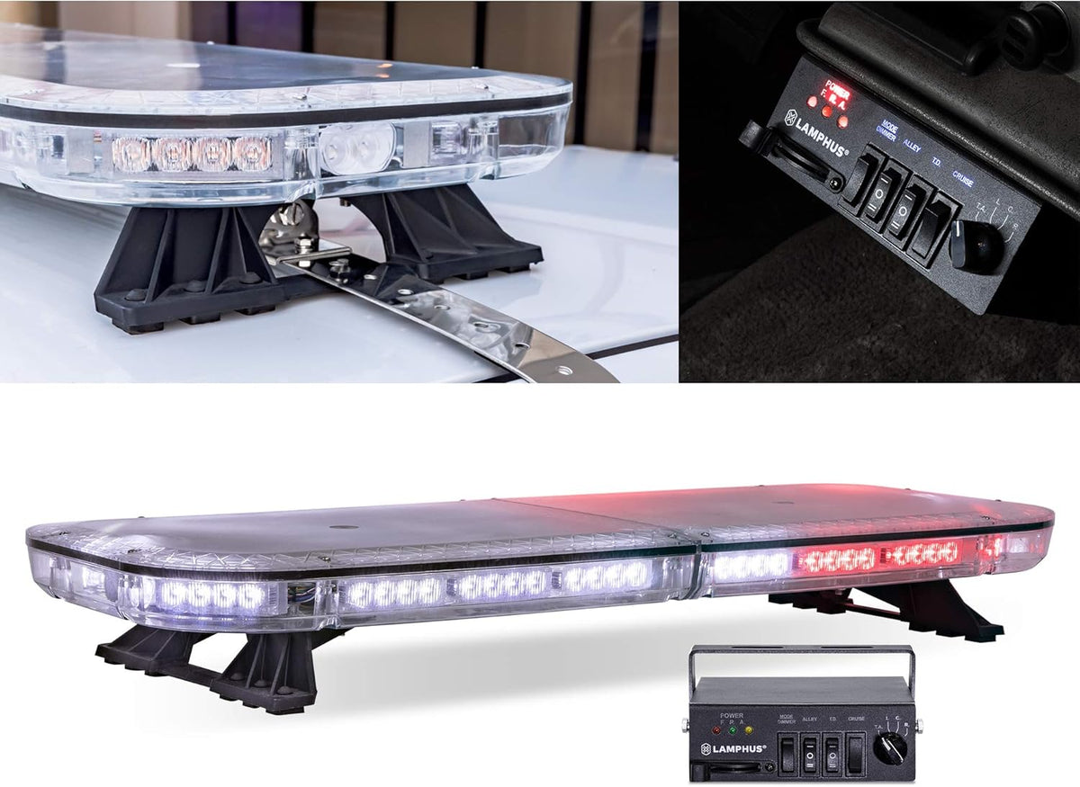 47" 98W RED LED Emergency Light Bar Y162073