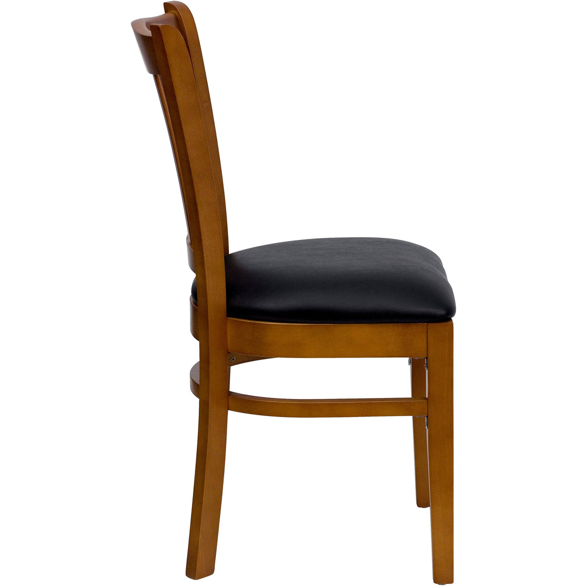 Black Cherry Vinyl Restaurant Chair Q48107
