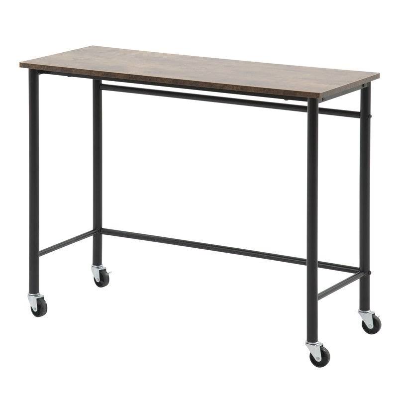 Twin Size Metal Loft Bed with Desk and Shelves G404