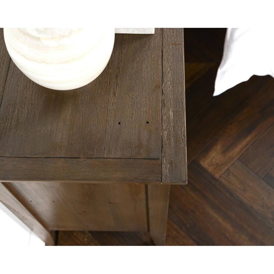 Reclaimed Pine 2-Drawer Nightstand H9922