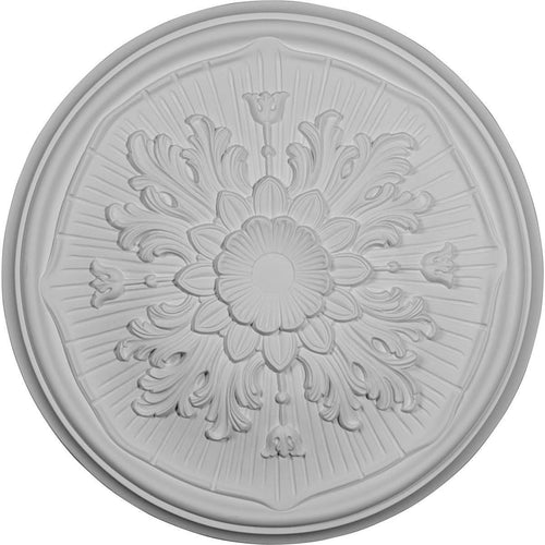 15 3/4x22OD x 5/8x22P Ceiling Medallion, Hand-Painted Brass D31411