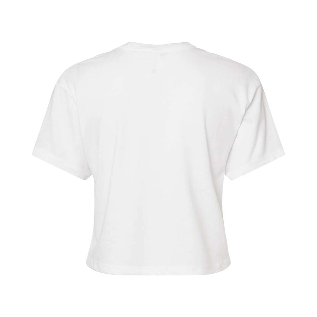 Juniors Cropped Cotton Blend T-Shirt W9013