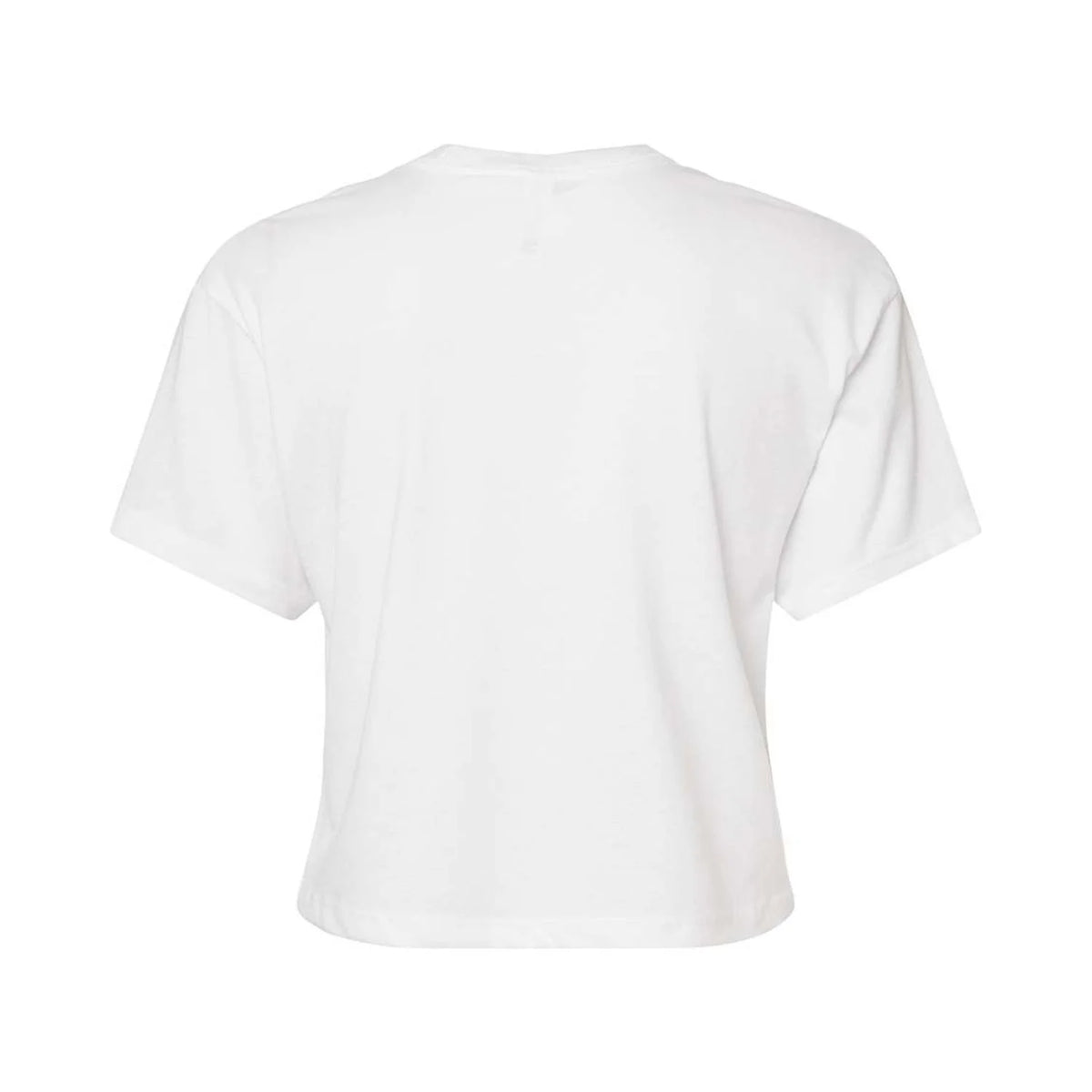 Juniors Cropped Cotton Blend T-Shirt W9013