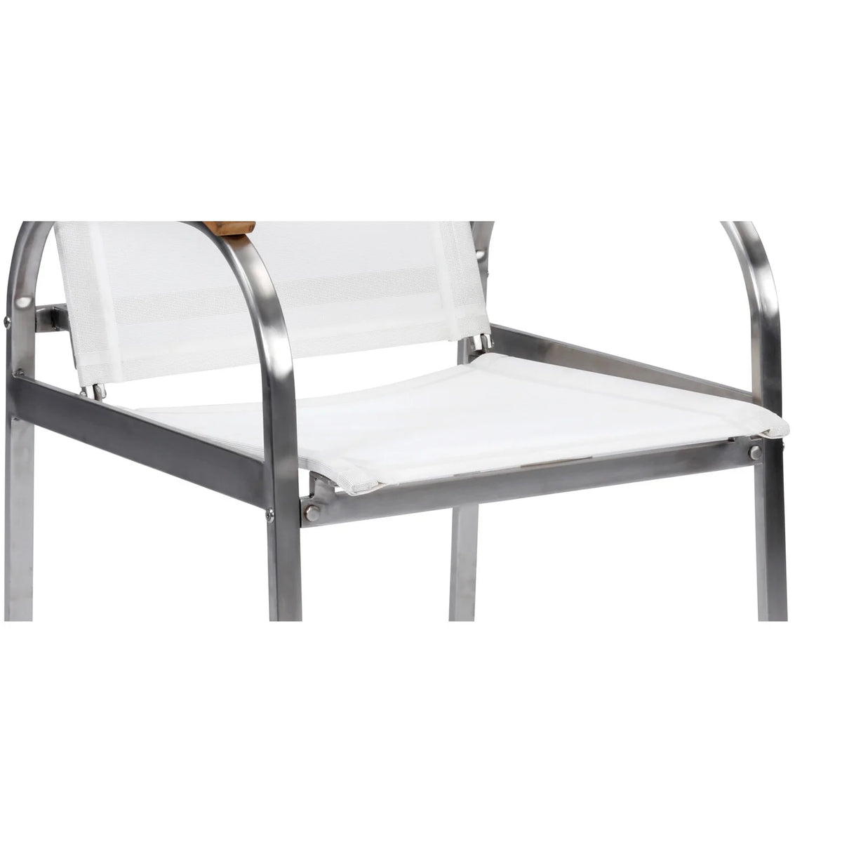 Off White Wood 7 Piece Outdoor Dining Set Q4583