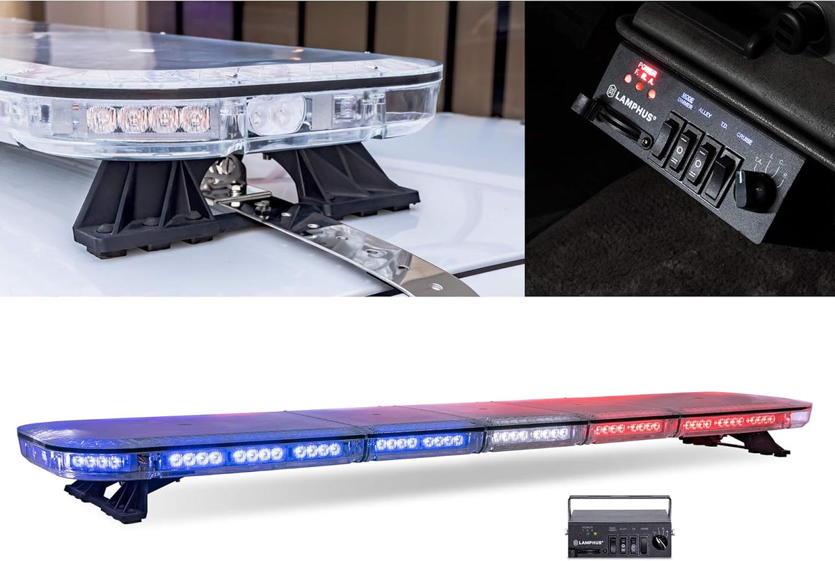 47" 98W RED LED Emergency Light Bar Y162073