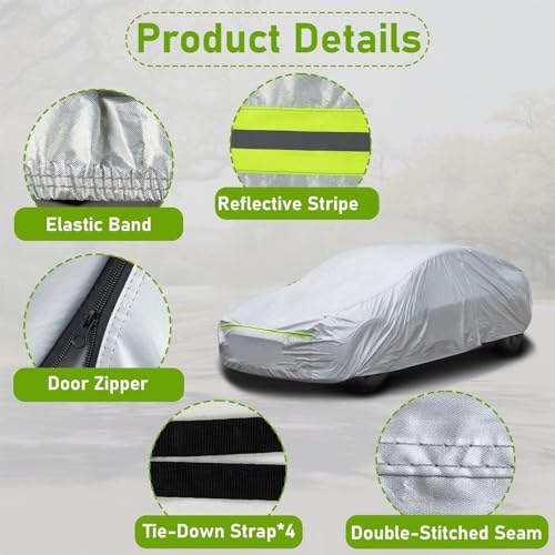 Waterproof All Weather Sedan Car Cover K3174