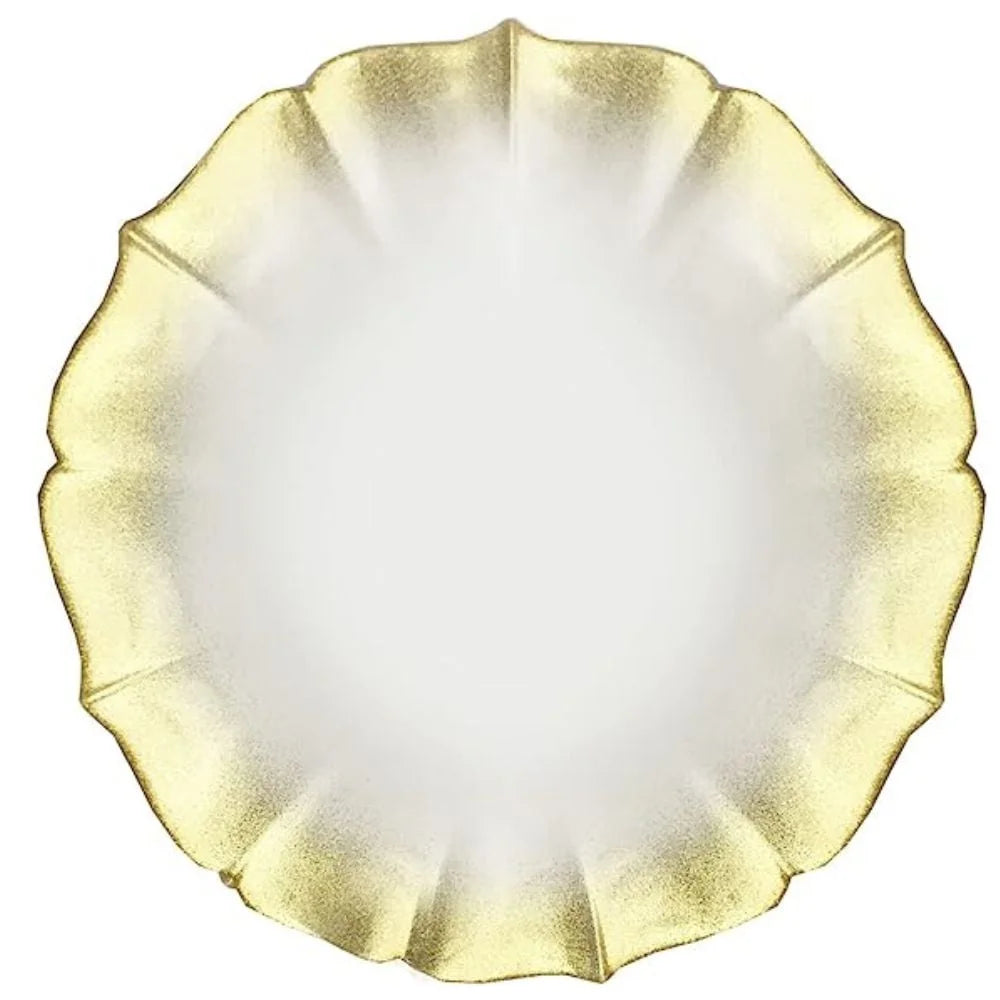 Round Glass Decorative Charger Plate R2085