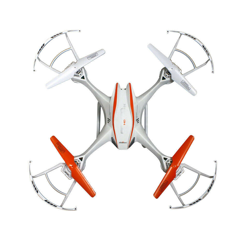 White 4-Channel 6 Axis UFO Drone RC Quadcopter with HD Camera M4721