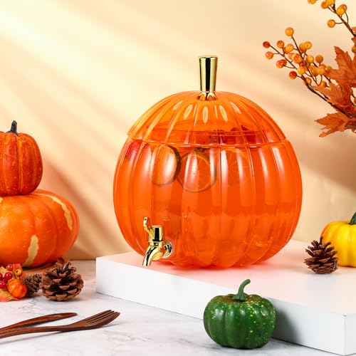 1.3 Gallon Pumpkin Drink Dispenser with Spigot I500
