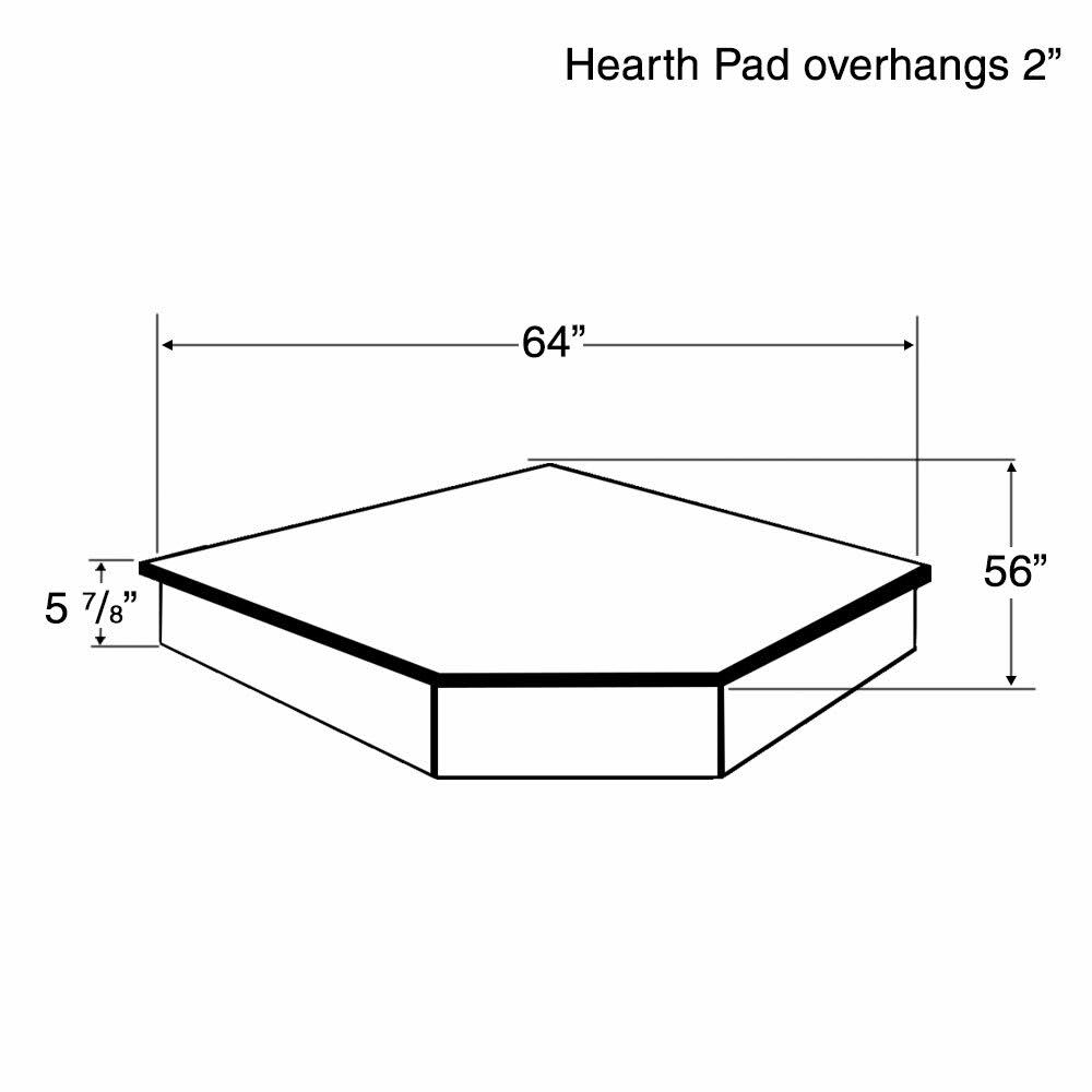 Black Hearth Pad Riser M3718