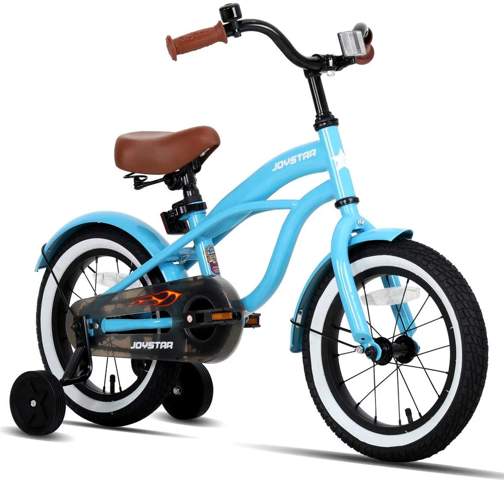 12 14 16 Kids Cruiser Bike with Training Wheels, Green W3124
