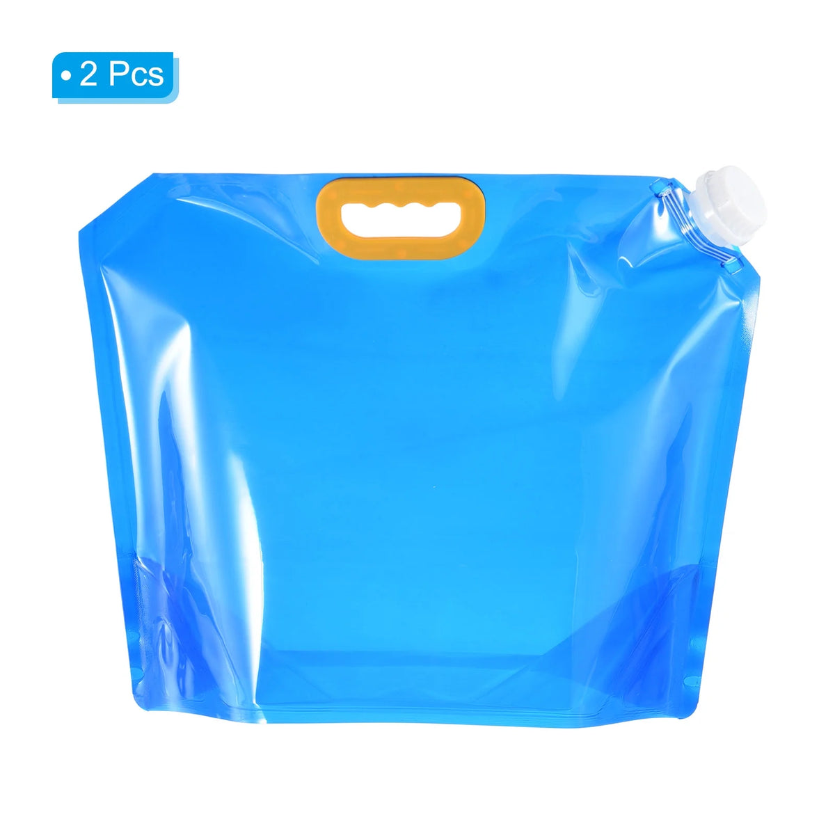10L Collapsible Plastic Water Container Bag, 2 Pack Blue O755