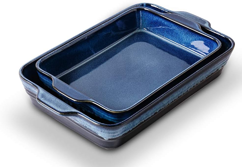 Ceramic Bakeware Set, 9 x 13 Inches, 2-Piece K36616