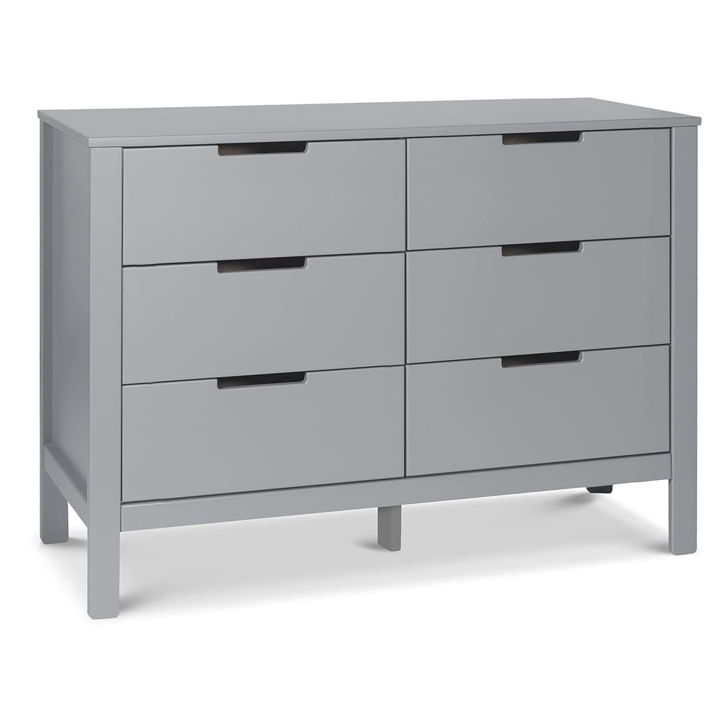 Grey and White 6-Drawer Dresser P1328