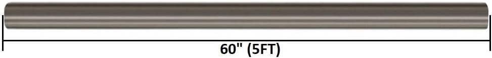Stainless Steel Straight Exhaust Pipe 5" OD 5' Long E5422