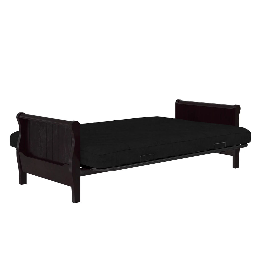 Black Full Size Quilted Microfiber Futon Mattress L266335