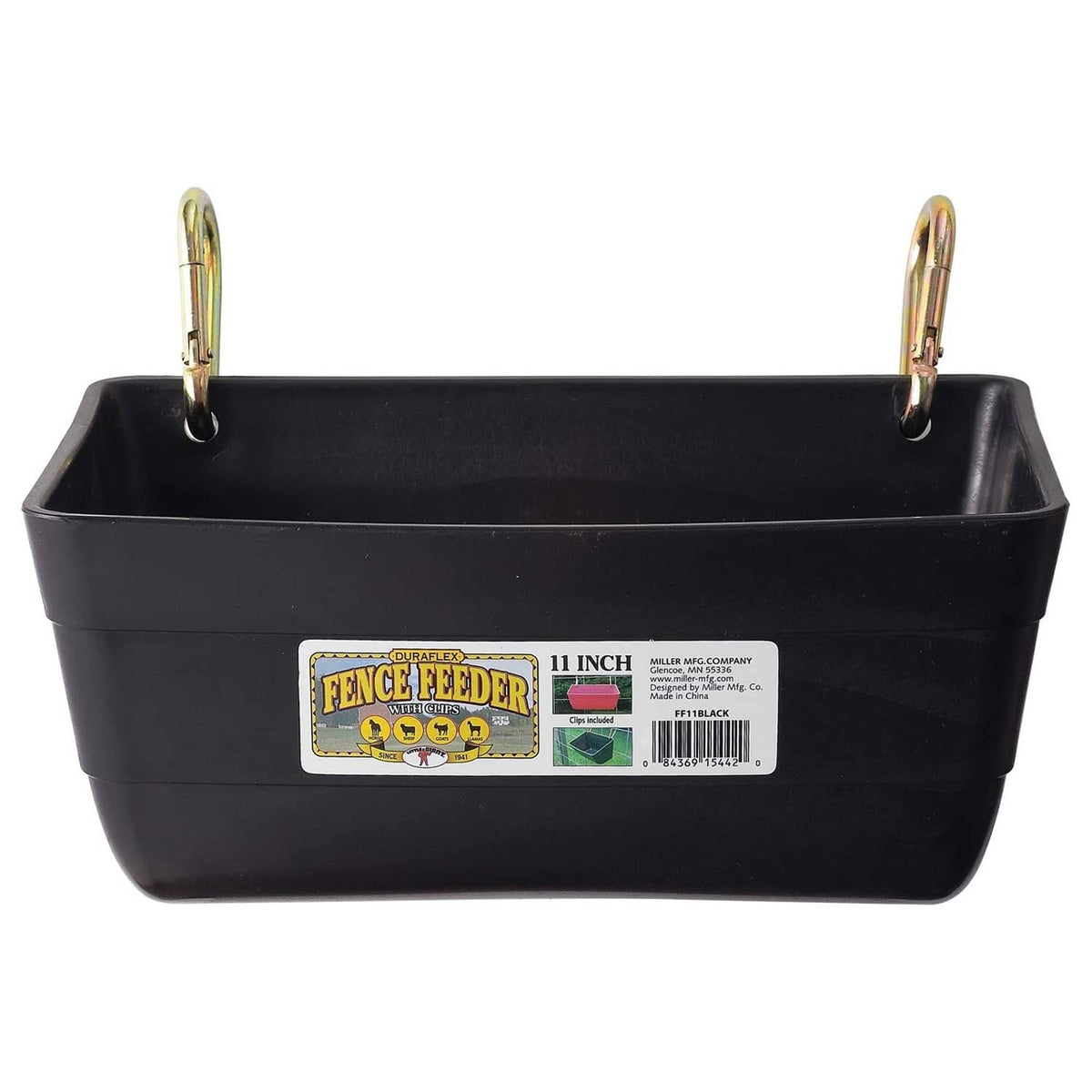 Black 11 Inch Fence Feeder J305