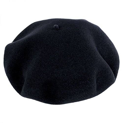 Navy Blue Wool Basque Beret Z607