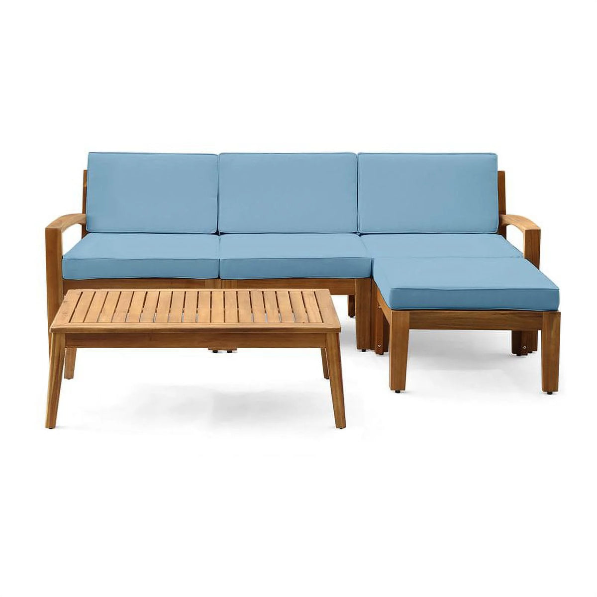 3 Seat Acacia Wood Outdoor Sofa Set K685