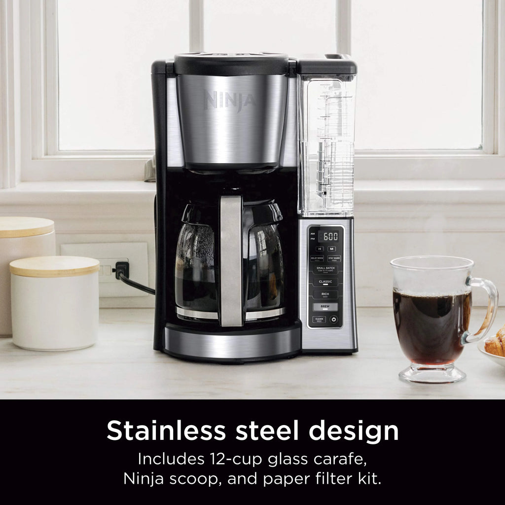 12-Cup Programmable Coffee Maker with Glass Carafe F939437