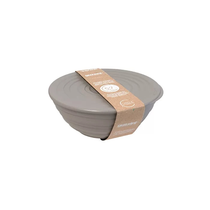 M Bowl With Lid Taupe E5655