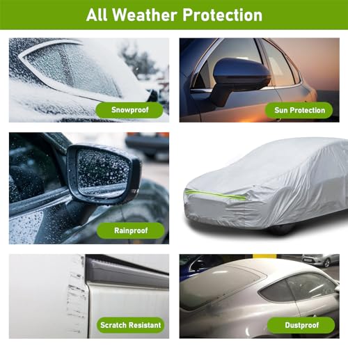 Waterproof All Weather Sedan Car Cover K3174