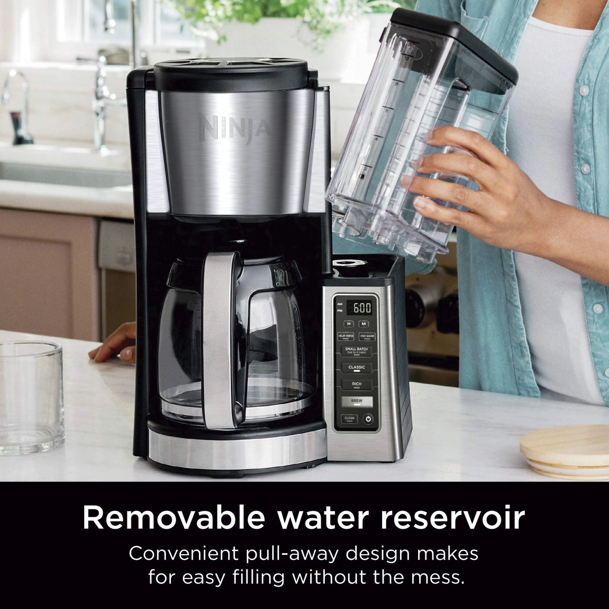 12-Cup Programmable Coffee Maker with Glass Carafe F939437