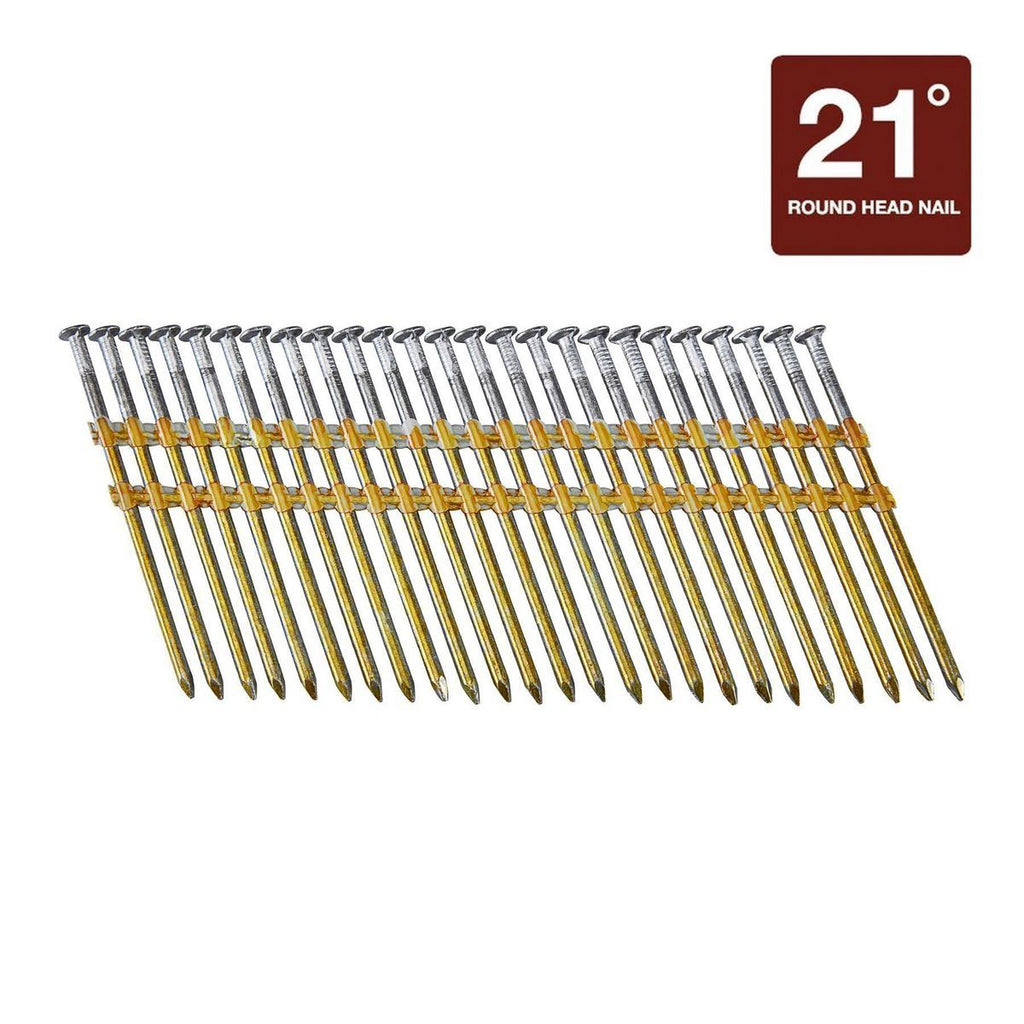 Galvanized Framing Nails, Smooth Shank, 2500 Pack Z64164
