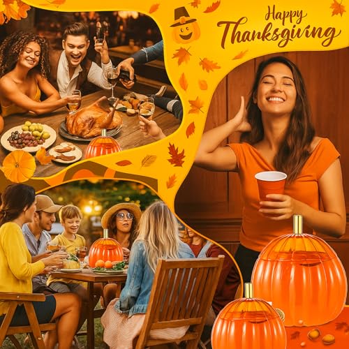 1.3 Gallon Pumpkin Drink Dispenser with Spigot I500