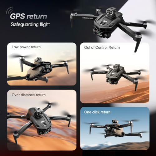 GPS Drone with 4K HDR Camera, 90 Mins Flight Time, Black E73736