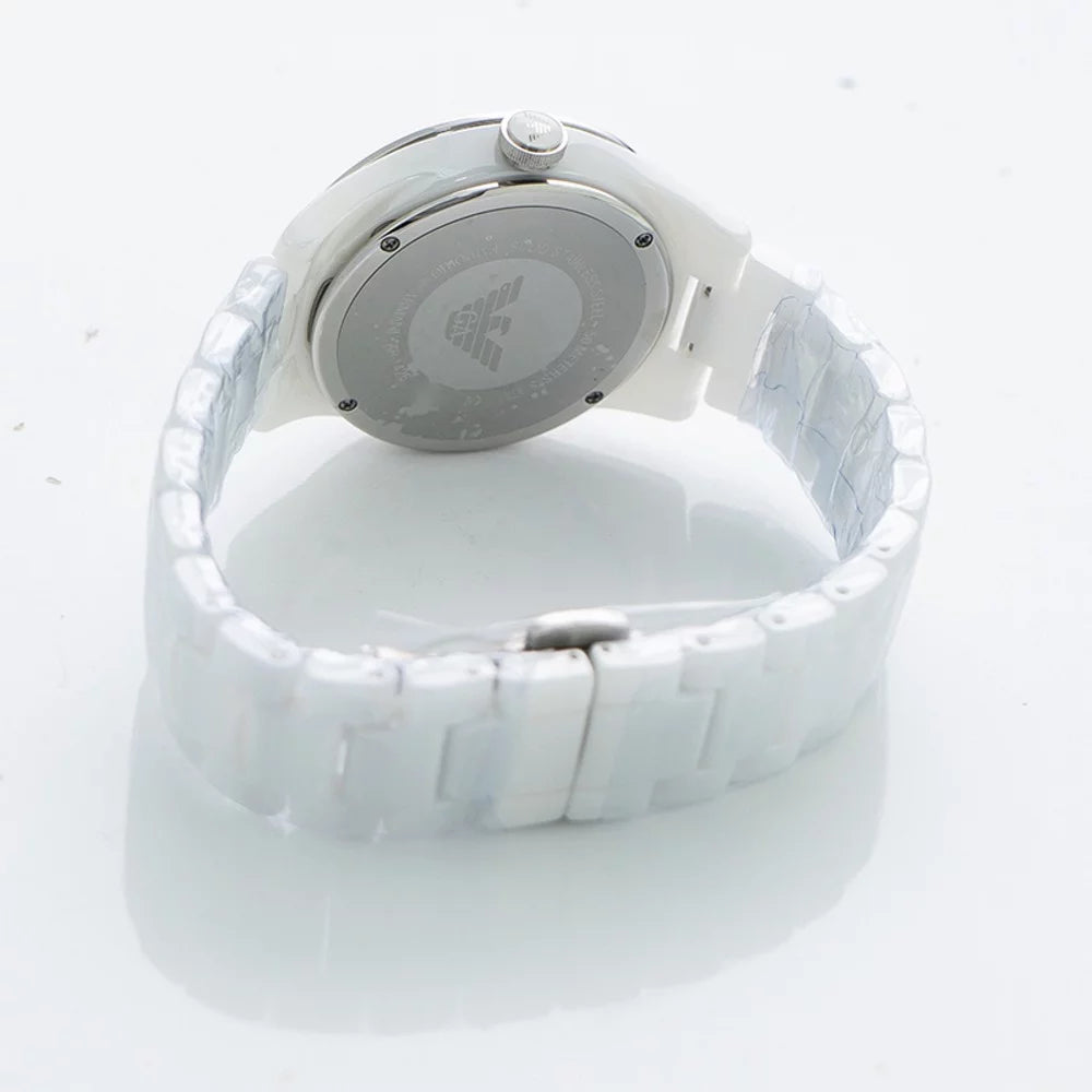 Mother of Pearl Dial Crystal Paved Bezel Ladies Watch K66576
