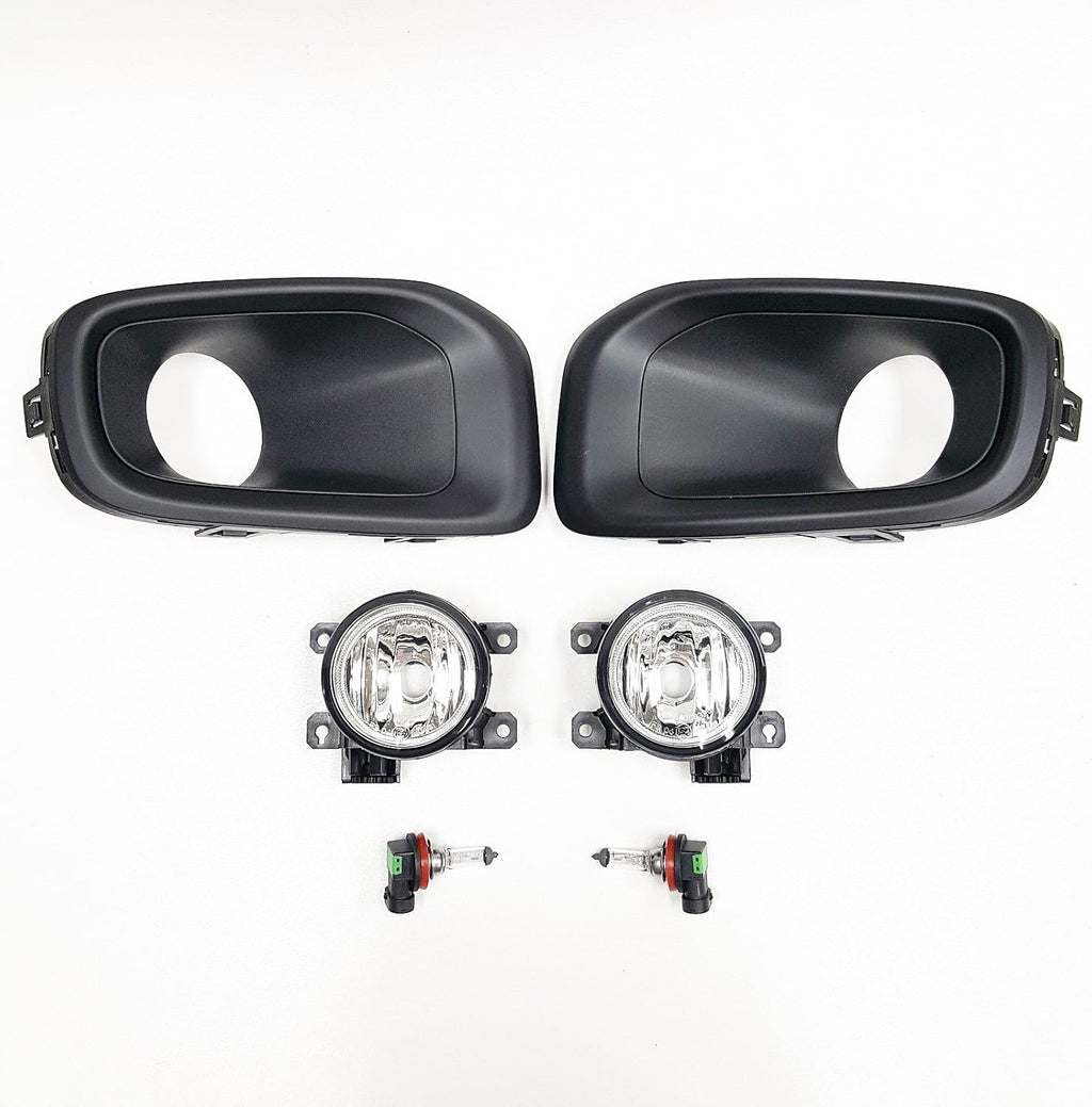 Clear Lens Fog Light Kit with Black Bezel Bulbs G820703