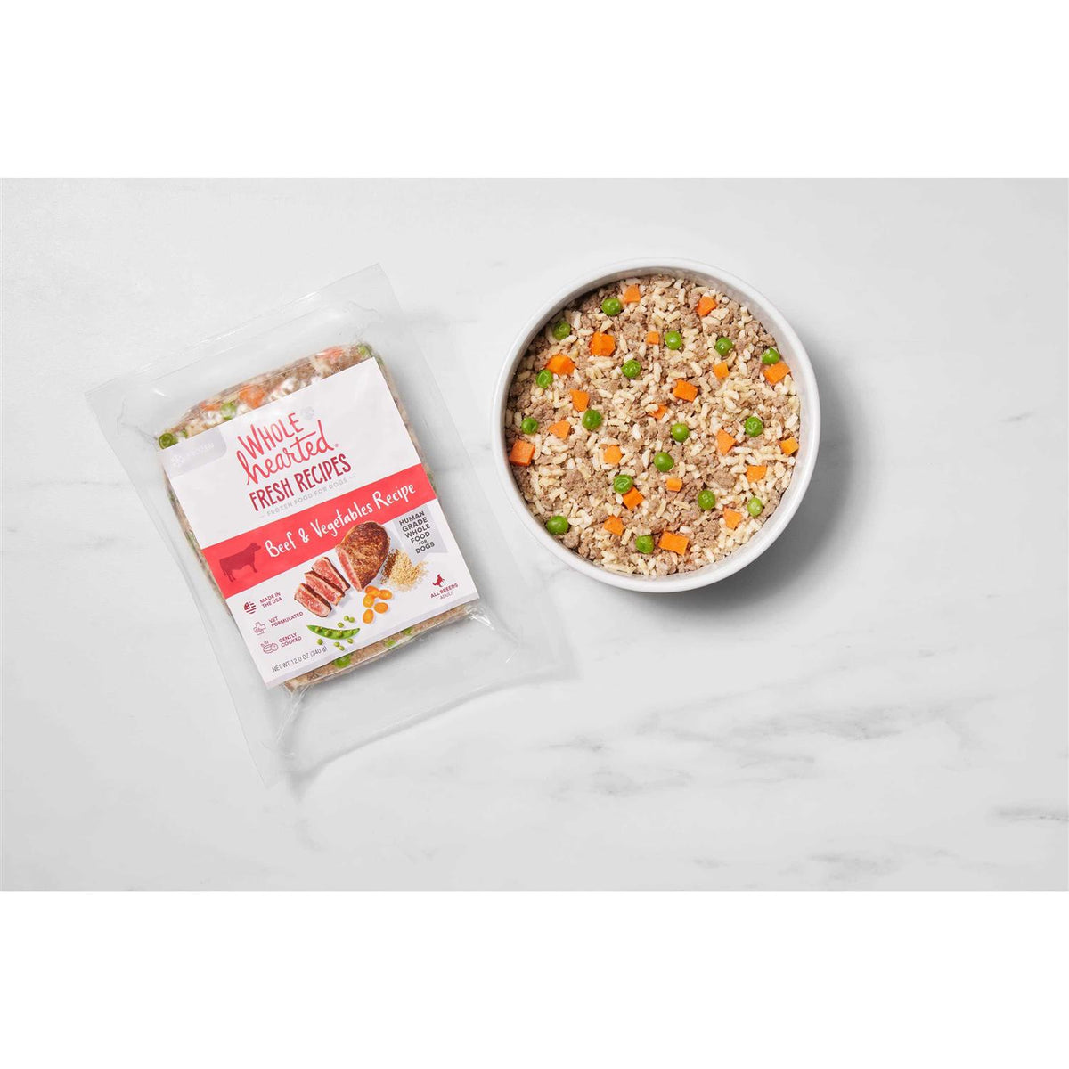 Frozen Beef Recipe Dog Food W567