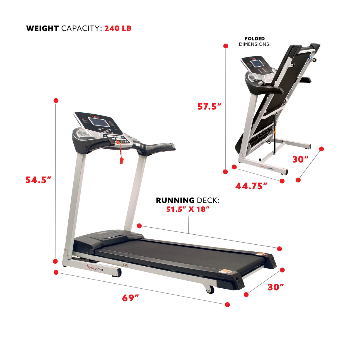 Motorized Incline Treadmill G865098