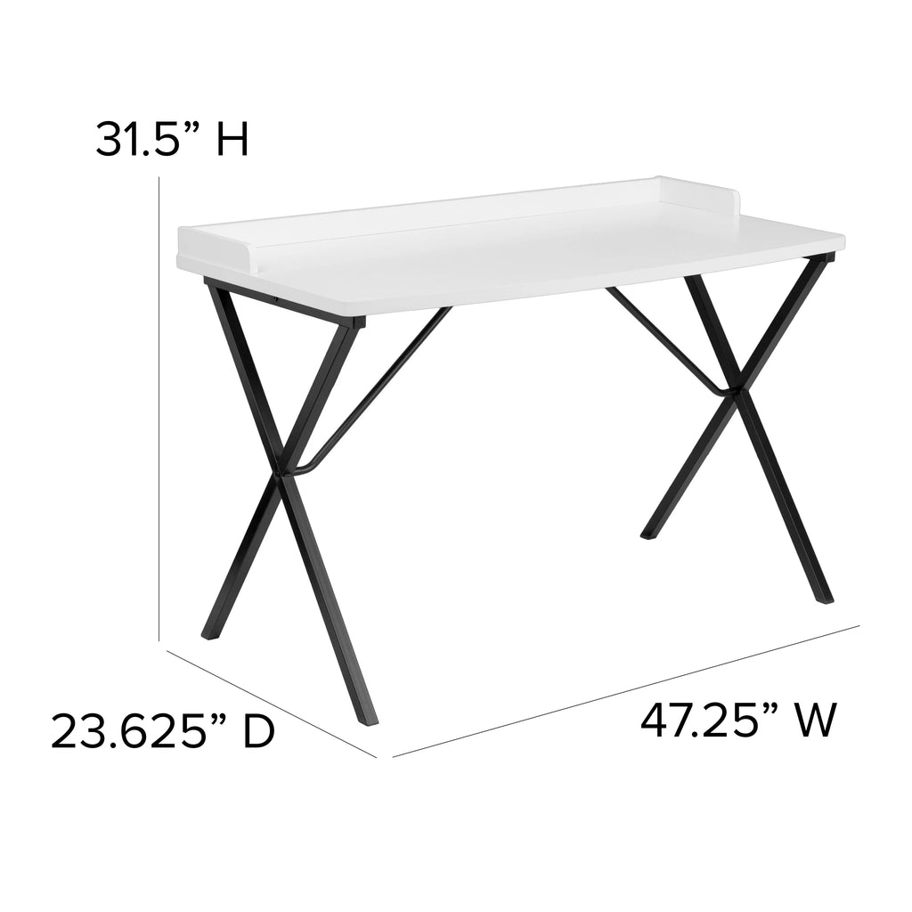 White Computer Desk M824