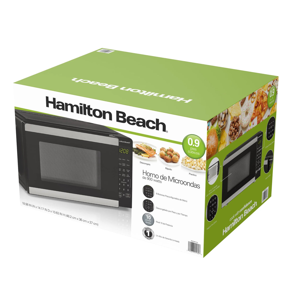 0.9 Cu ft Stainless Steel Countertop Microwave Oven K7139